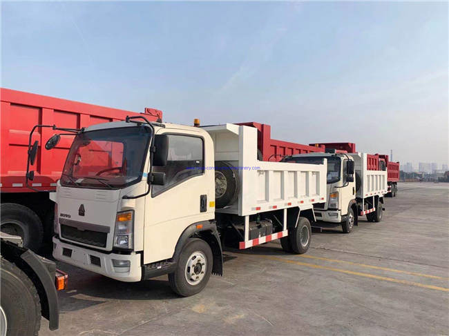 trường hợp công ty mới nhất về DRC- 2 chiếc Xe tải tự đổ hạng nhẹ HOWO 5 tấn